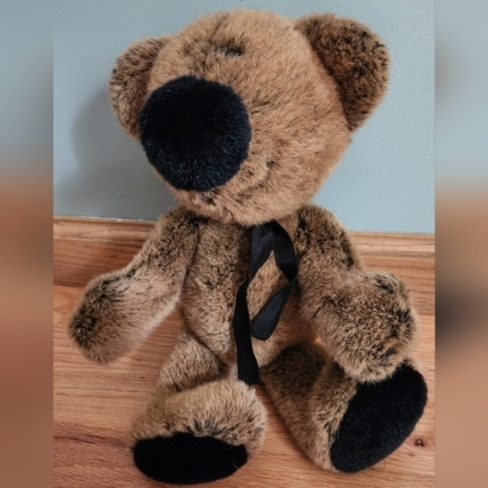 Mr. Beeps Brown w/ Black Teddy Bear - 1986 North American Bear Company - Vintage